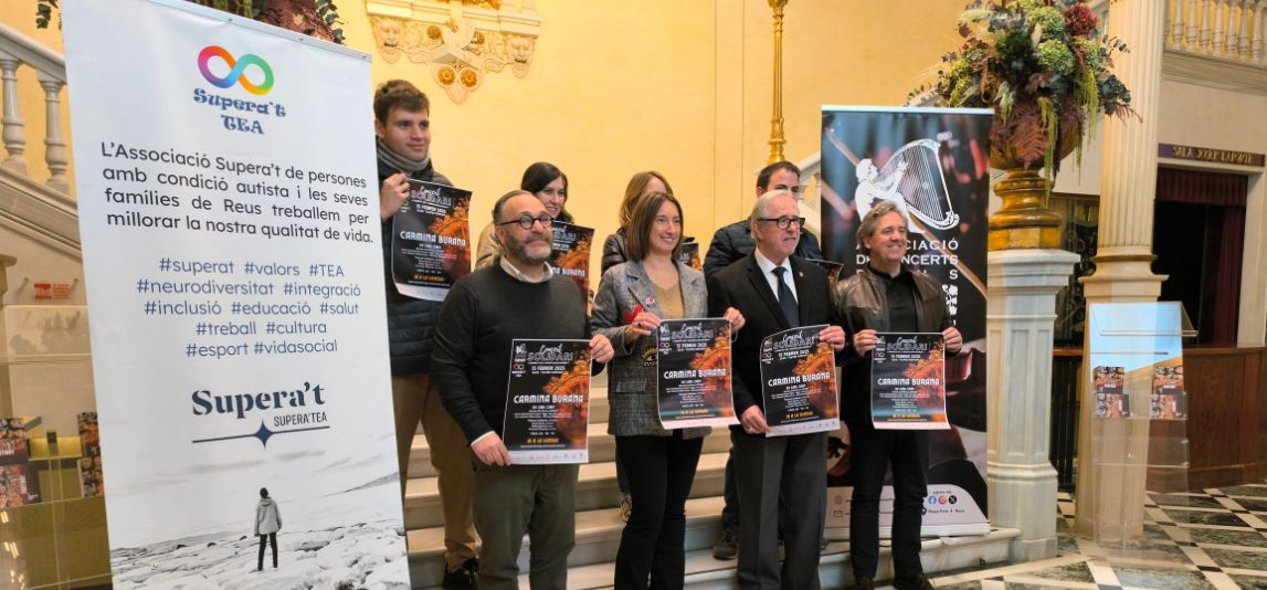 Presentat el concert solidari de l’Associació de Concerts de Reus amb Carmina Burana al Teatre Fortuny el 15 de febrer.