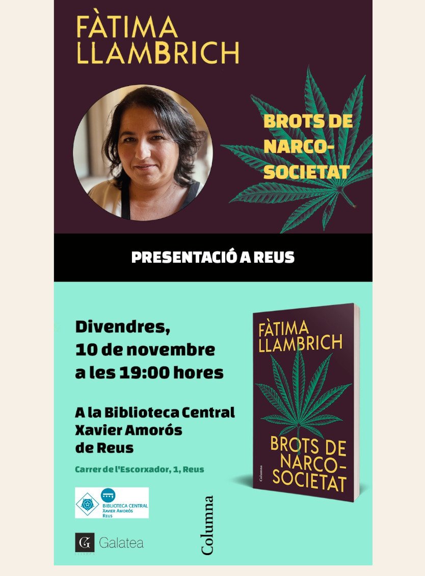 Presentació del llibre Brots de narcosocietat de Fàtima Llambrich