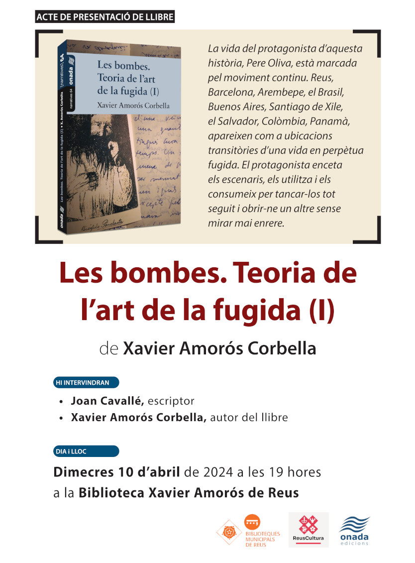 Presentació del llibre "Les bombes. Teoria de l’art de la fugida (I)"