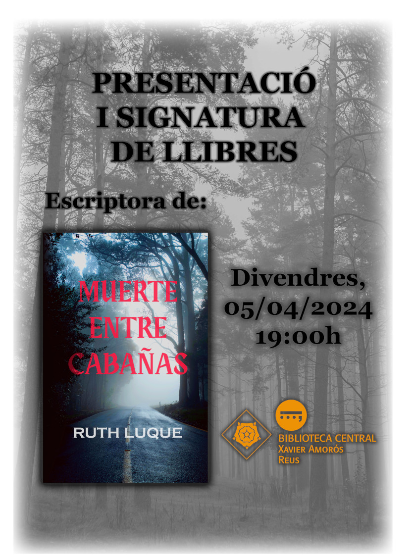 Presentació del llibre "Muerte entre cabañas"