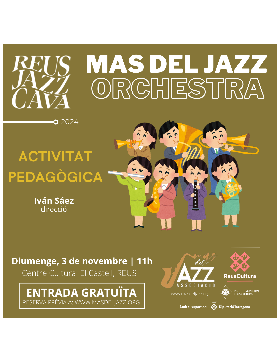 Reus Jazz Cava · Activitat pedagògica · Mas del Jazz Orchestra