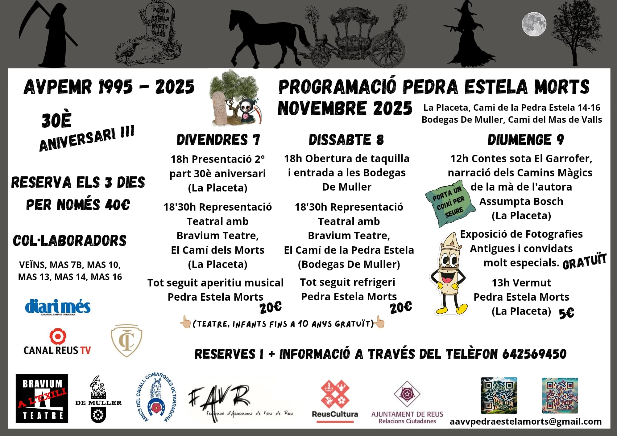 Celebració 30è aniversari Associació de Veïns  Pedra Estela Morts